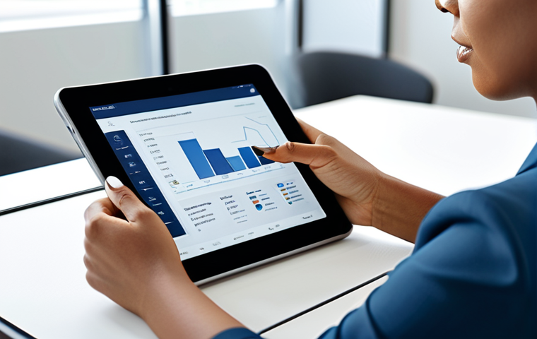 A professional woman in modest business casual attire, seated at a sleek modern desk, thoughtfully reviewing digital insurance options on a tablet. The background is a clean, softly lit contemporary office space with subtle, abstract graphical elements symbolizing different types of insurance and financial security. The atmosphere is calm and focused, reflecting peace of mind derived from informed decisions. safe for work, appropriate content, fully clothed, professional, perfect anatomy, correct proportions, natural pose, well-formed hands, proper finger count, natural body proportions, high-quality, professional photography, detailed, realistic.