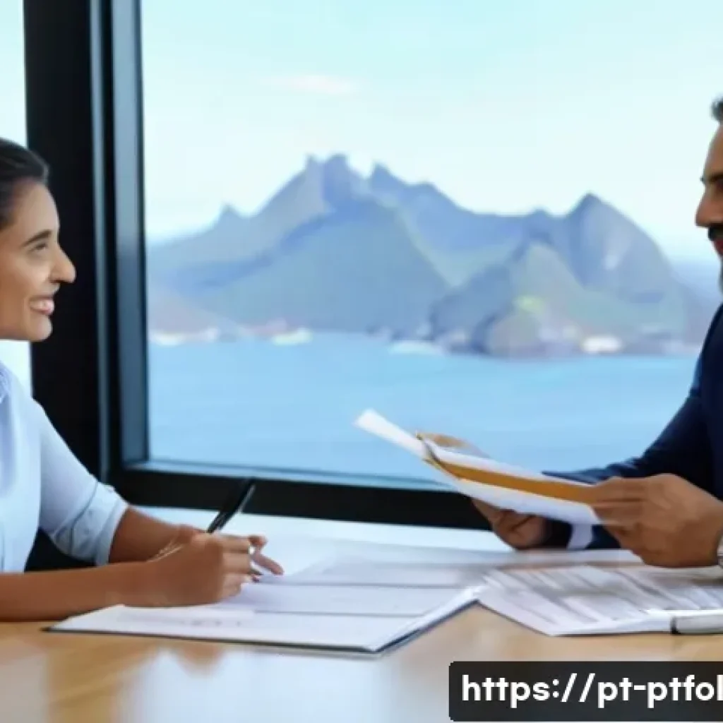 보험 포트폴리오의 투자 다각화 방법 - A professional financial advisor explaining a diversified insurance investment portfolio to a middle...