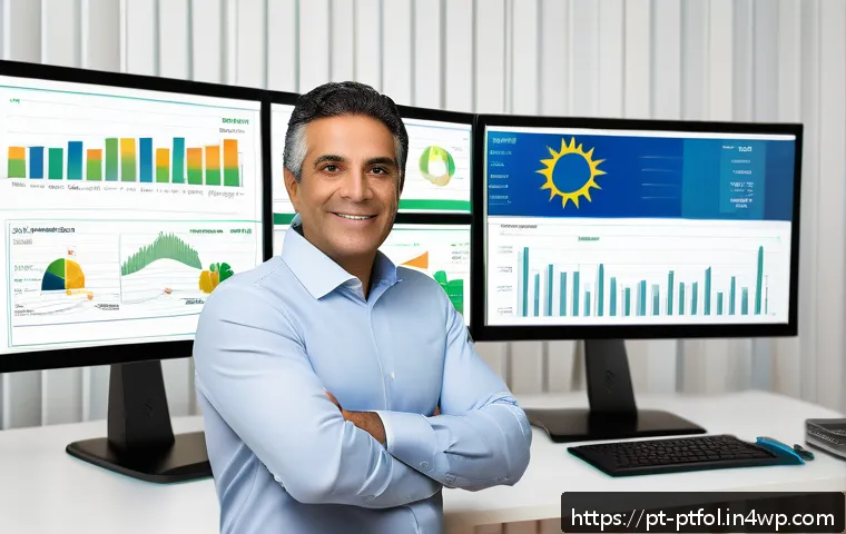 보험 포트폴리오 성과 향상을 위한 교육 자료 - A professional Brazilian investor in a modern home office, analyzing diversified insurance investmen...